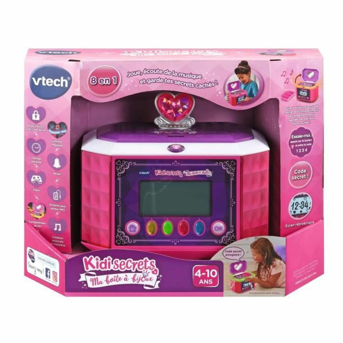 Caja-Joyero Vtech Ma Boite À Bijoux (FR) Multicolor Plástico - Imagen 3