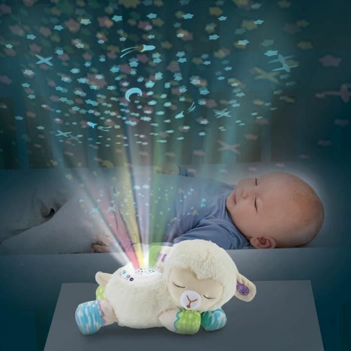 Lámpara Proyector Vtech Baby 550505 Blanco Plástico 3 en 1 - Imagen 3