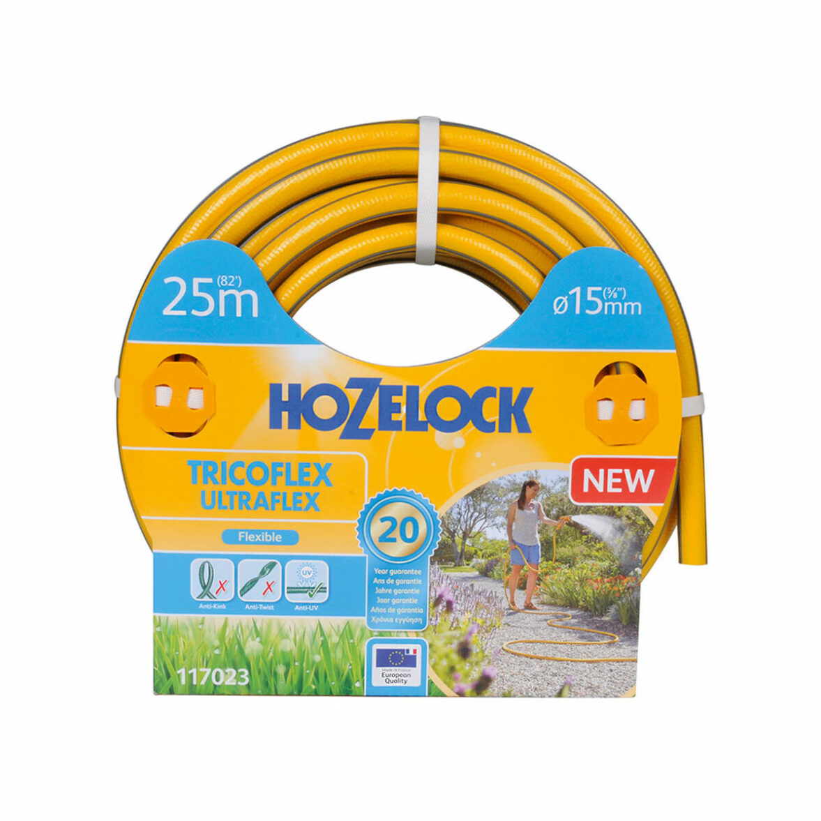 Manguera Hozelock Tricoflex Ultraflex PVC 5/8" Ø 15 mm 25 m