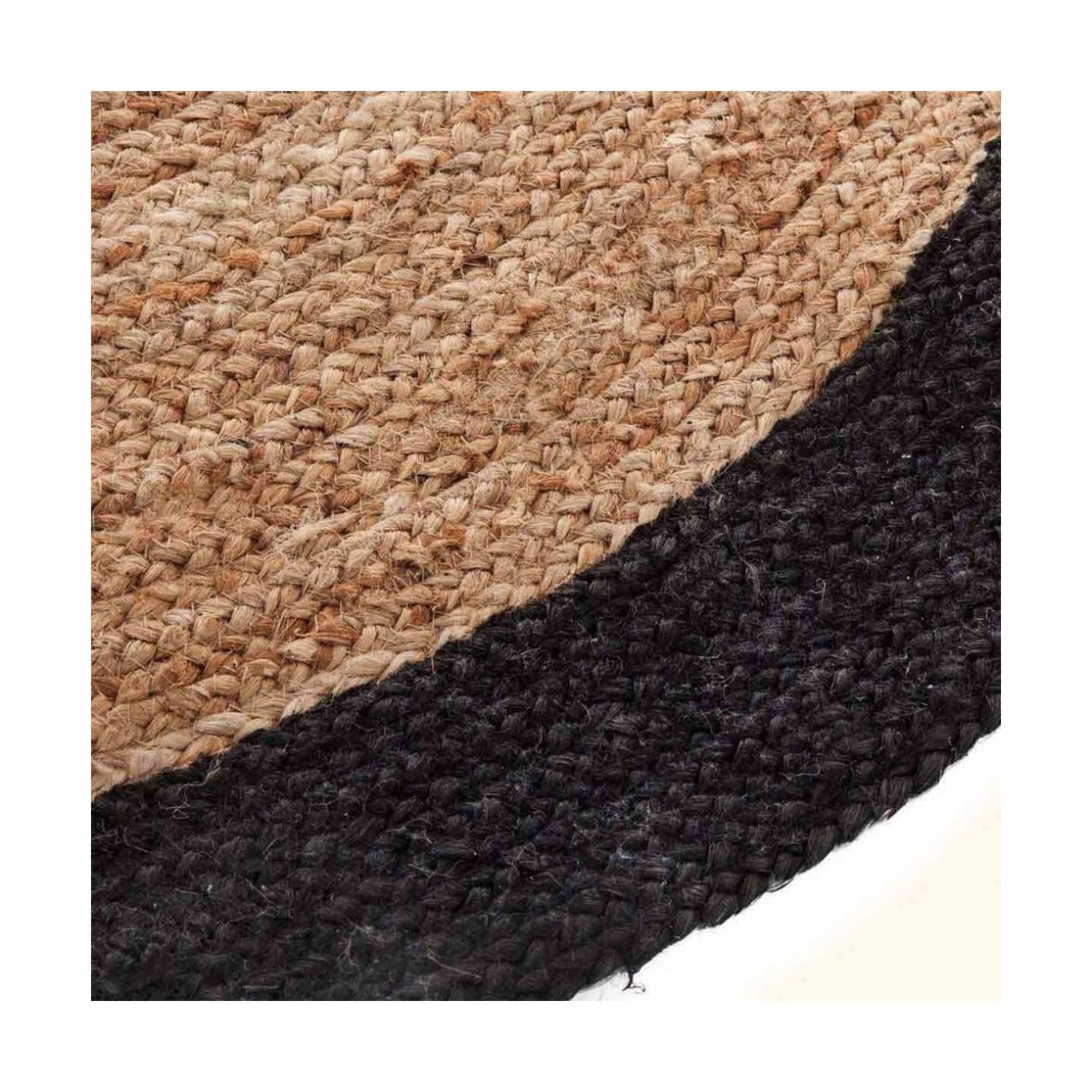 Alfombra Atmosphera Negro Ø 120 cm Yute - Imagen 5