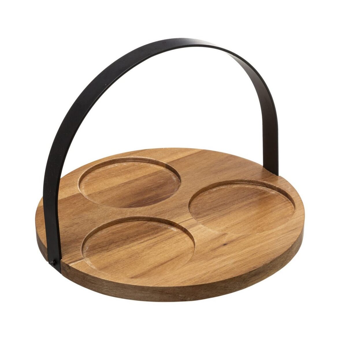 Set de Aperitivo Secret de Gourmet Negro Gres 4 Piezas (Ø 21 cm) - Imagen 5