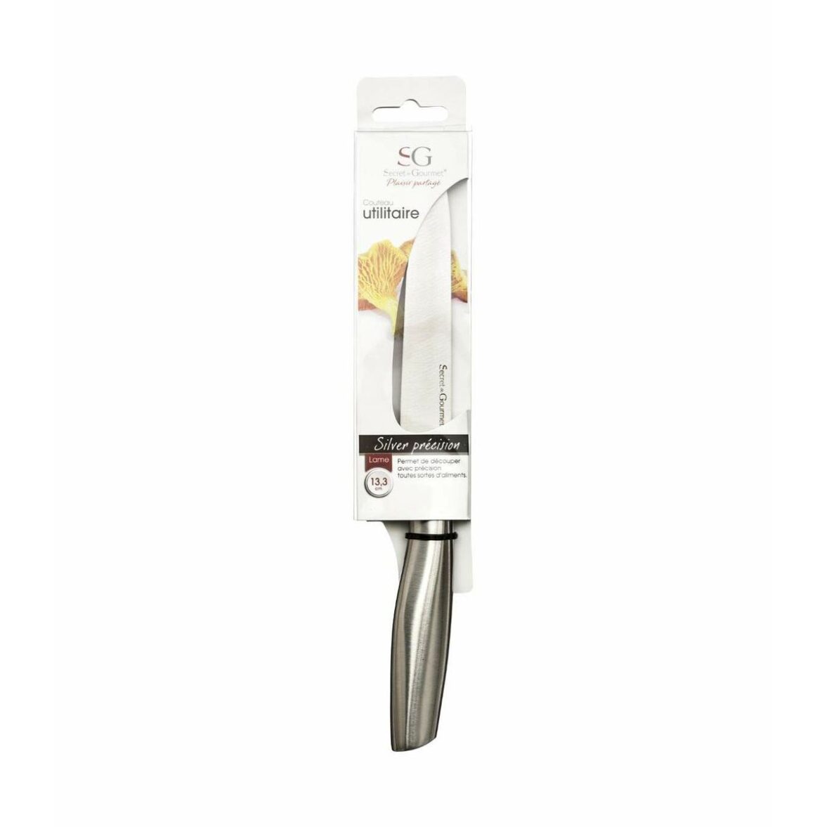 Cuchillo de Cocina Secret de Gourmet Plateado Acero Inoxidable 24,5 cm - Imagen 3