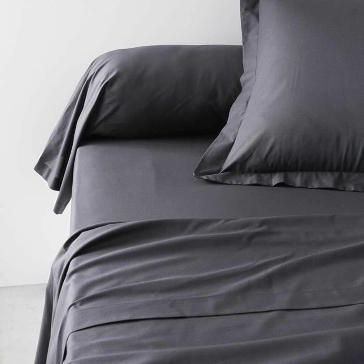 Funda de almohada TODAY Essential Negro 45 x 185 cm Antracita - Imagen 4