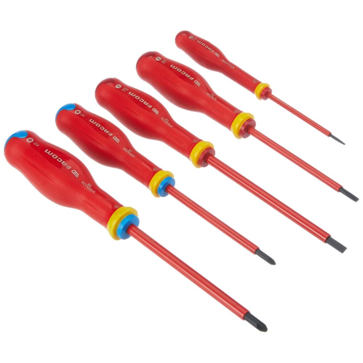Set de Destornilladores Facom Protwist Isolated 1000V AT5VE.PB Plana Pozidriv 5 Piezas - Imagen 6