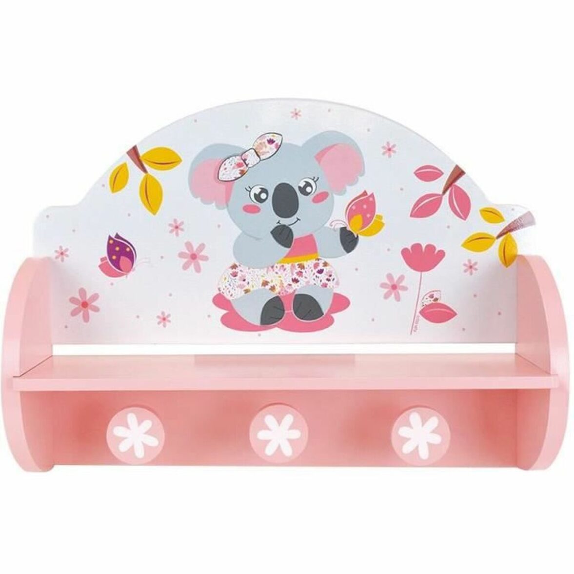 Perchero de Pared Fun House Rosa Madera MDF (33 x 46 x 15 cm) - Imagen 4