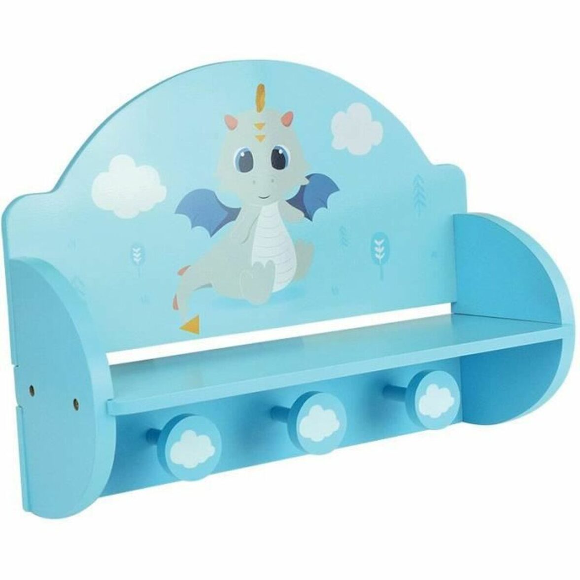 Perchero de Pared Fun House Azul Madera MDF (33 x 46 x 15 cm) - Imagen 3