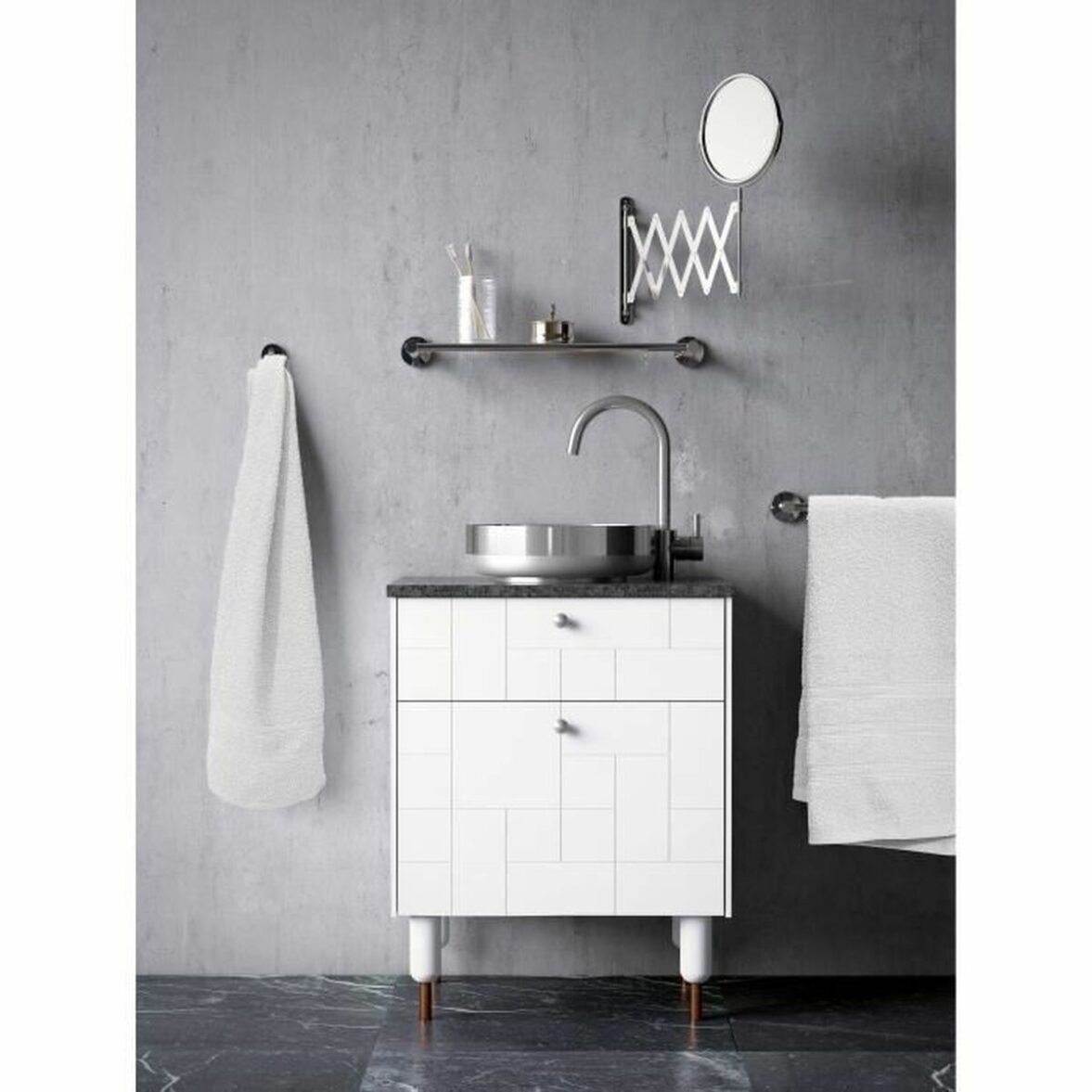 Toalla Lovely Home Blanco 70 x 140 cm - Imagen 4