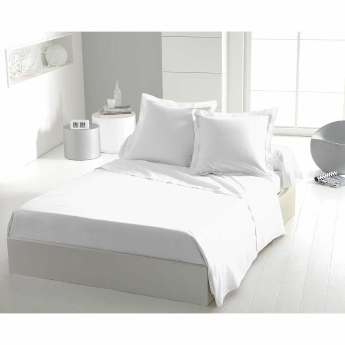 Juego de Sábanas HOME LINGE PASSION Flat sheet Blanco Cama individual 180 x 290 cm