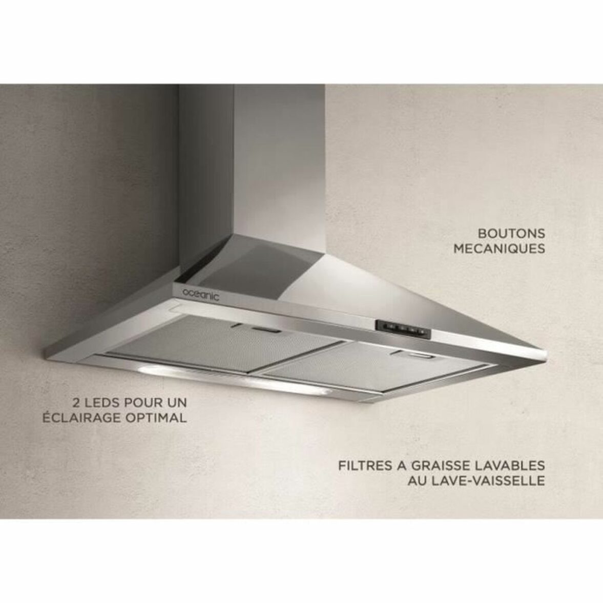 Campana Convencional Oceanic OCEAHP6039S Gris - Imagen 6