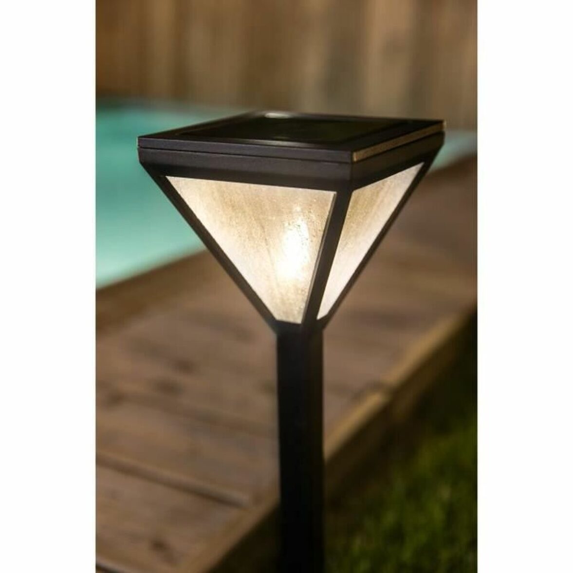 Lámpara solar Galix 25 lm Negro Acero Inoxidable - Imagen 5