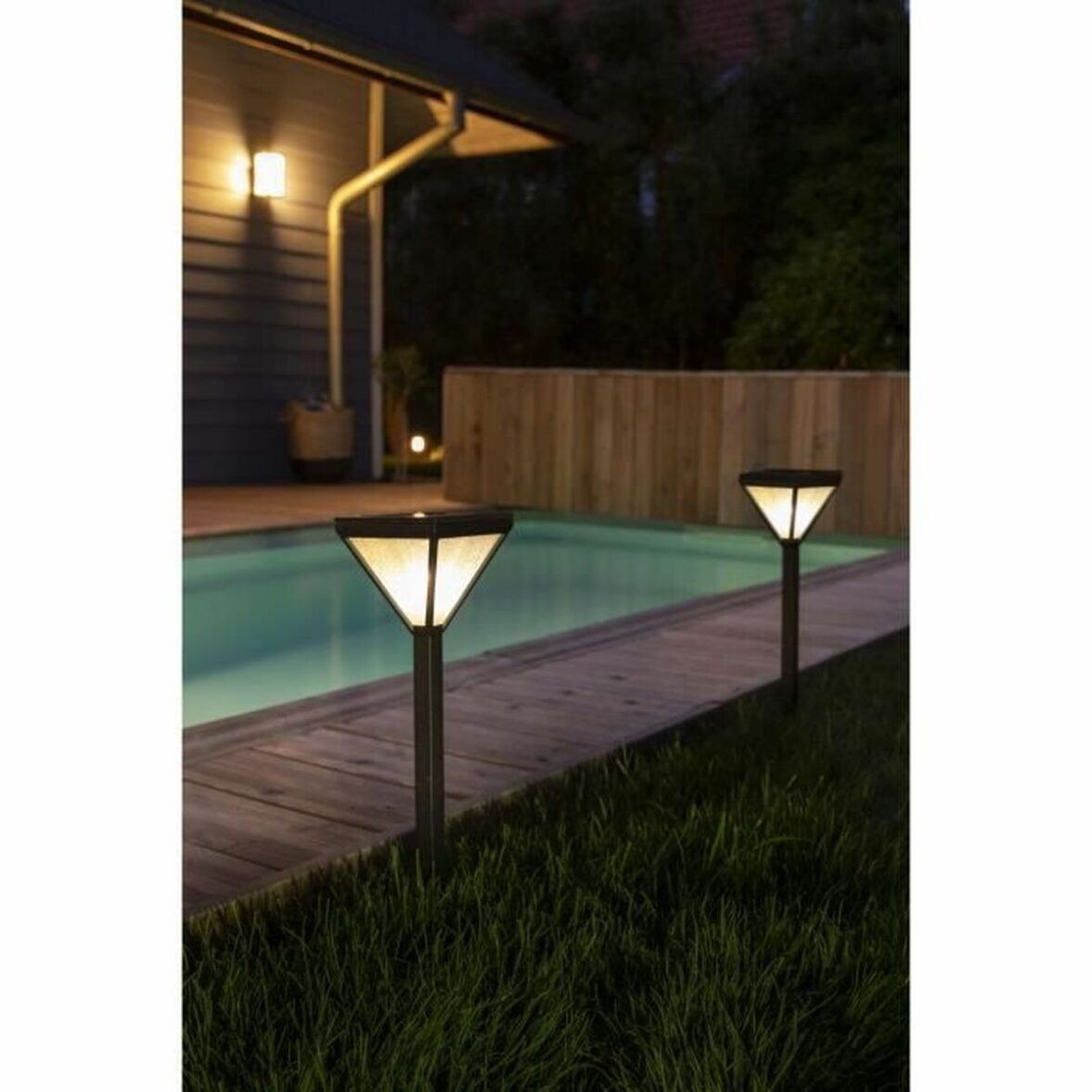 Lámpara solar Galix 25 lm Negro Acero Inoxidable - Imagen 4