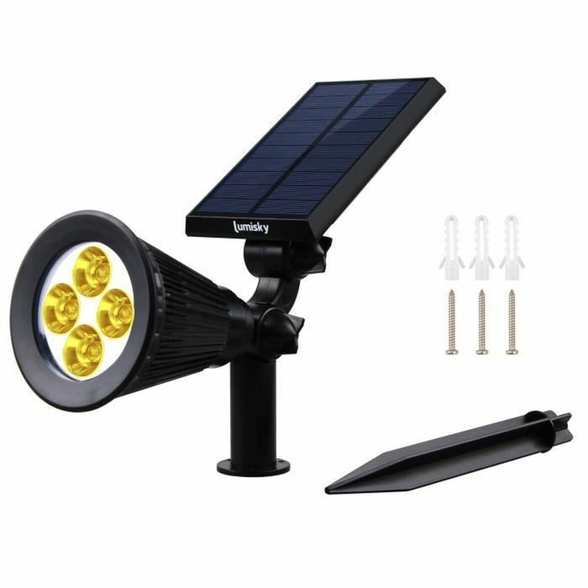 Lámpara Lumi Garden Negro 5 V 250 Lm (2 Unidades) - Imagen 3