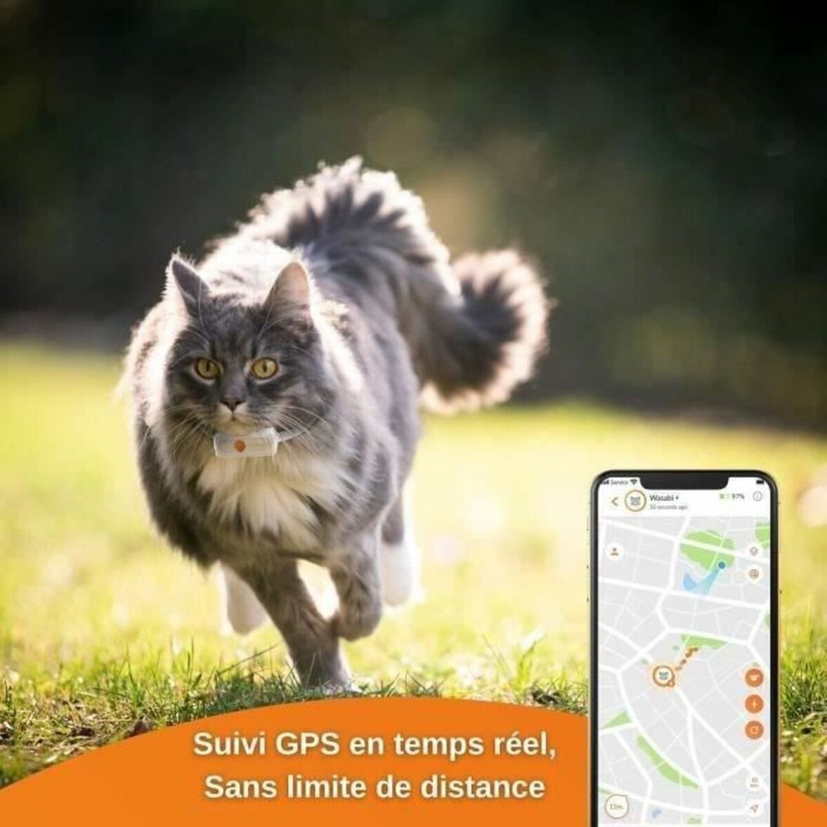 Localizador Antipérdida Weenect Weenect XS GPS Gato Blanco - Imagen 6
