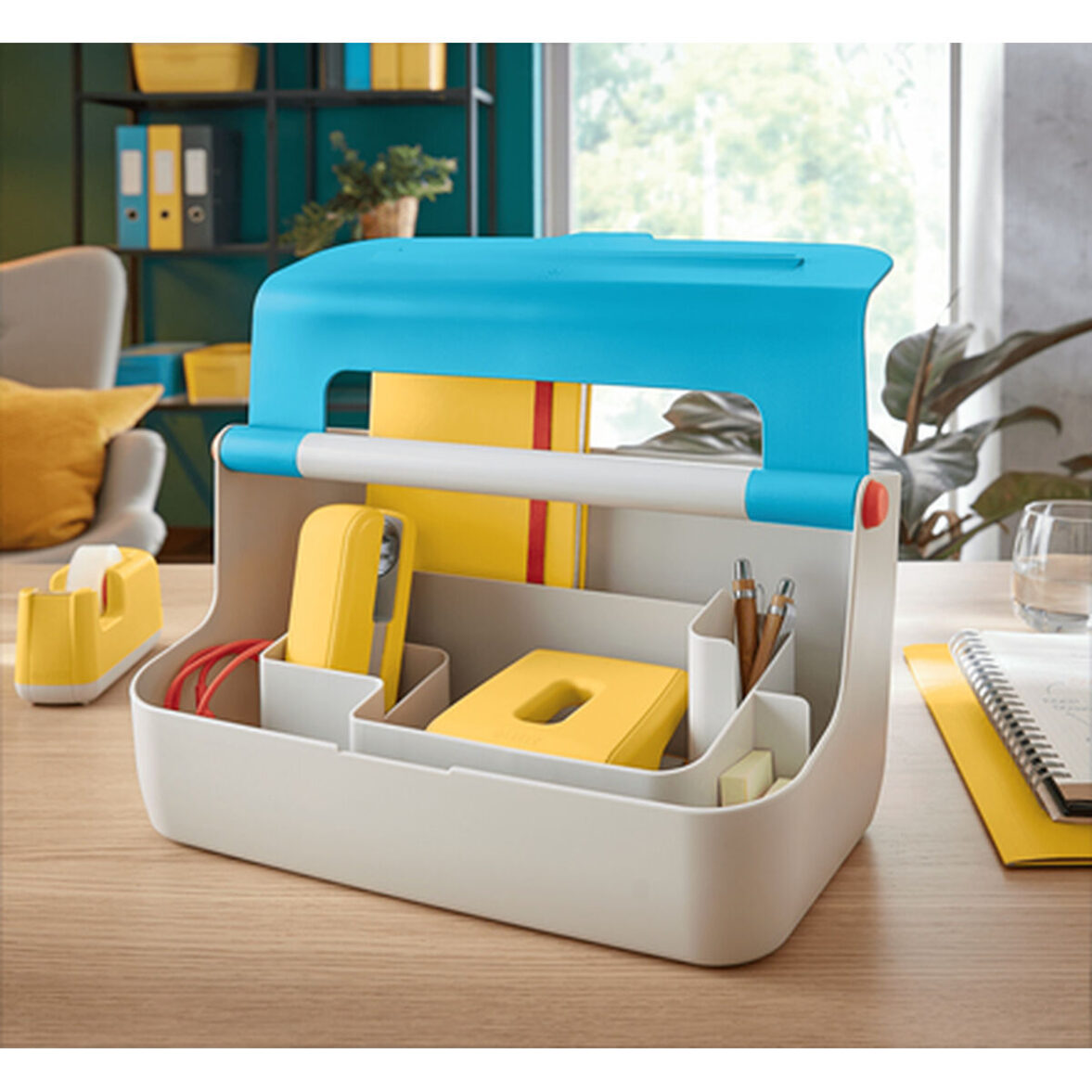 Caja de Almacenamiento Leitz Cosy Azul ABS 21,4 x 19,6 x 36,7 cm Asa de transporte - Imagen 5