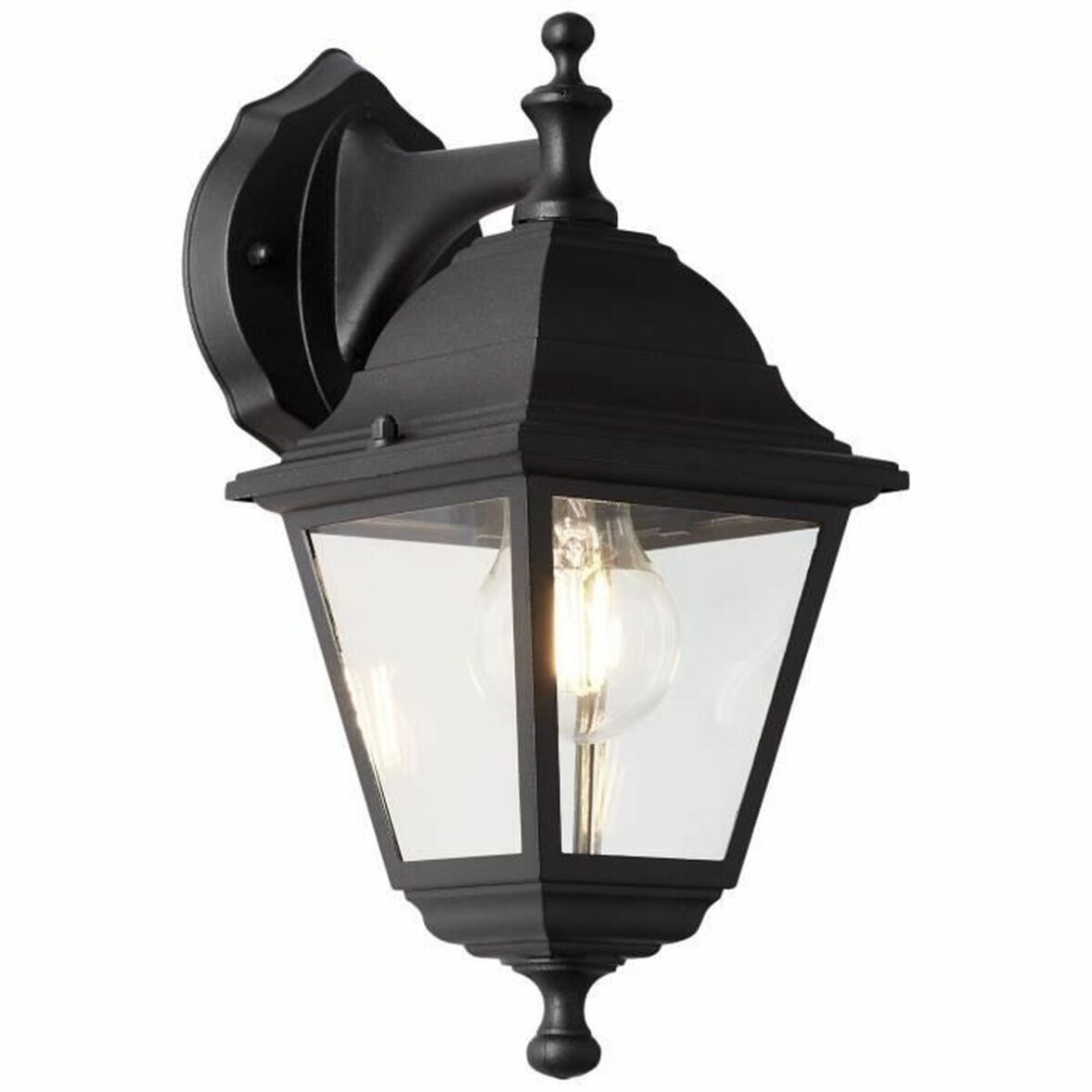 Aplique de Pared Brilliant Nissie Exterior E27 60 W Negro - Imagen 3