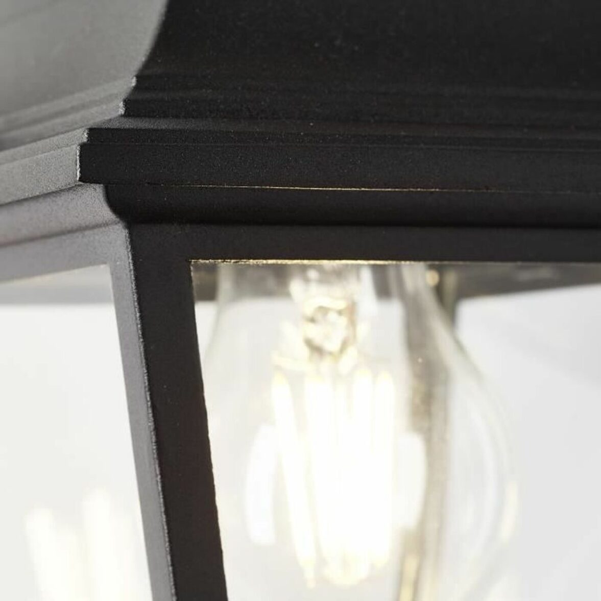 Aplique de Pared Brilliant Nissie Exterior E27 60 W Negro - Imagen 4