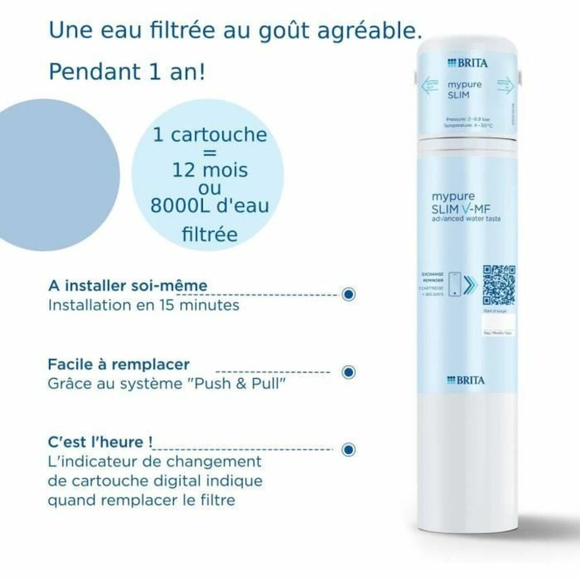 Filtro de agua Brita mypure SLIM 1052846 - Imagen 7