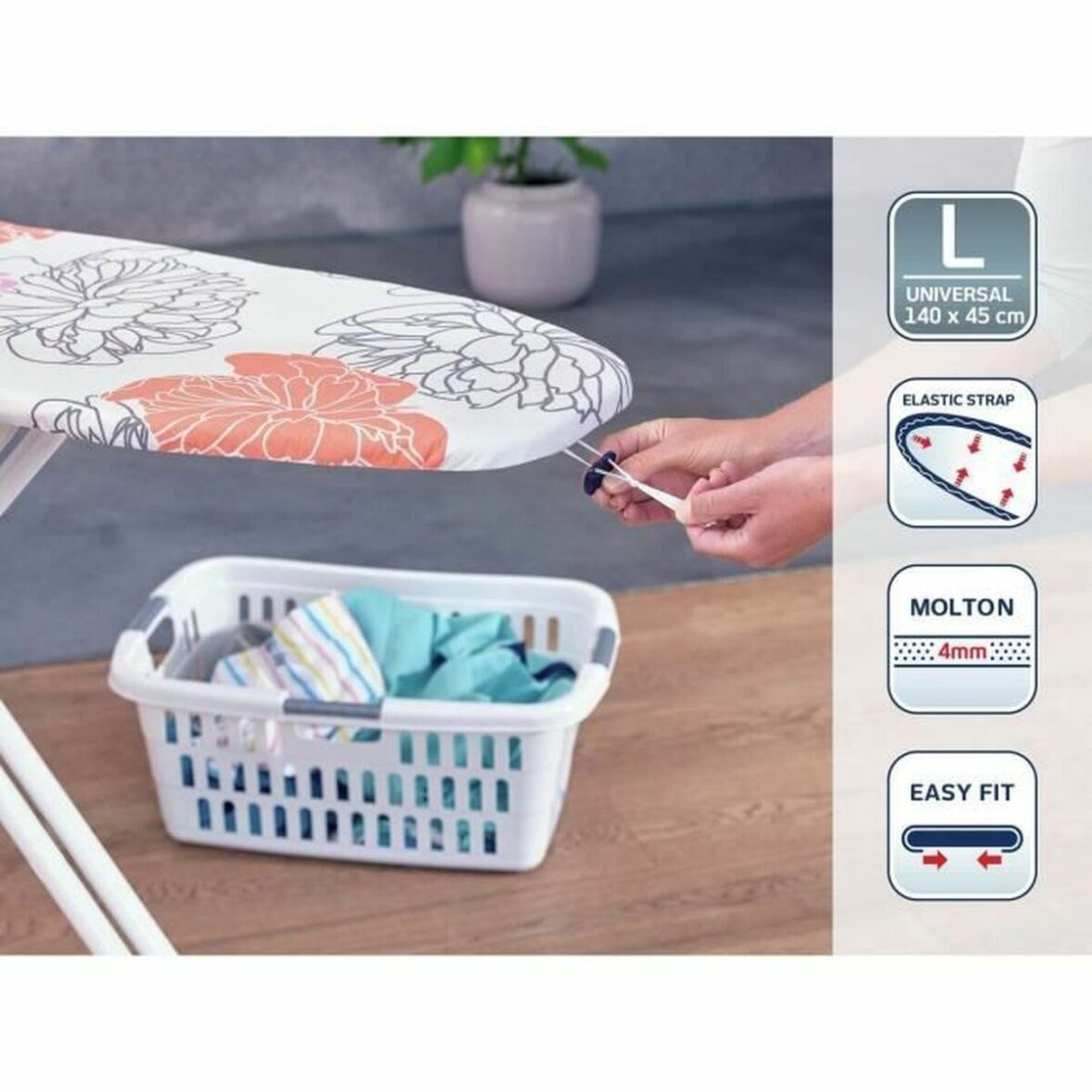 Funda Para Tabla de Planchar Leifheit Cotton Comfort 71602 L 140 x 45 cm - Imagen 5