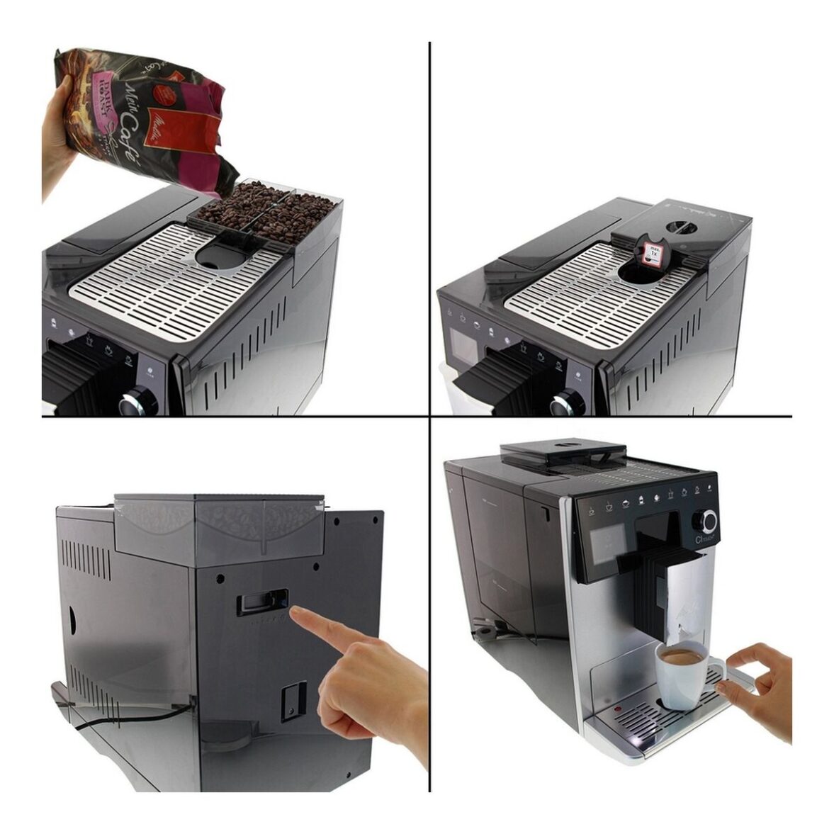 Cafetera Superautomática Melitta F 630-101 1400W Plateado 1400 W 15 bar 1,8 L - Imagen 4