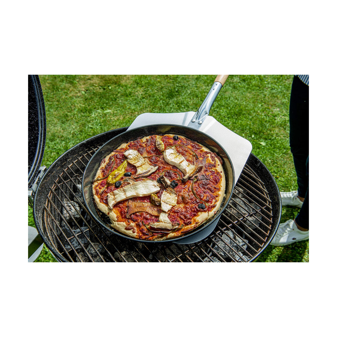 Pala para pizza Fackelmann Pizza 30,6 x 90 x 3 cm Marrón - Imagen 4