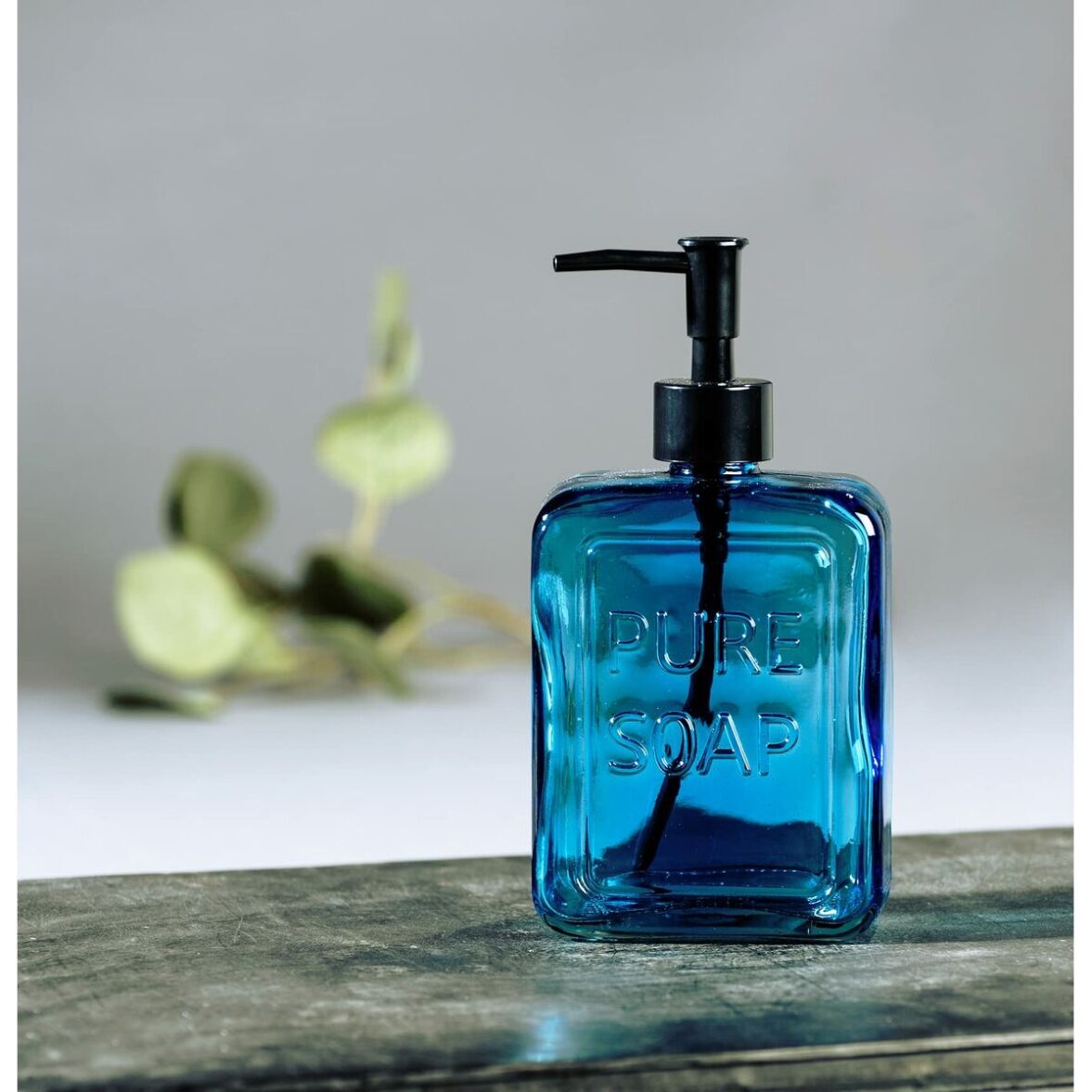Dispensador de Jabón Wenko Pure Soap 550 ml Azul Vidrio - Imagen 3