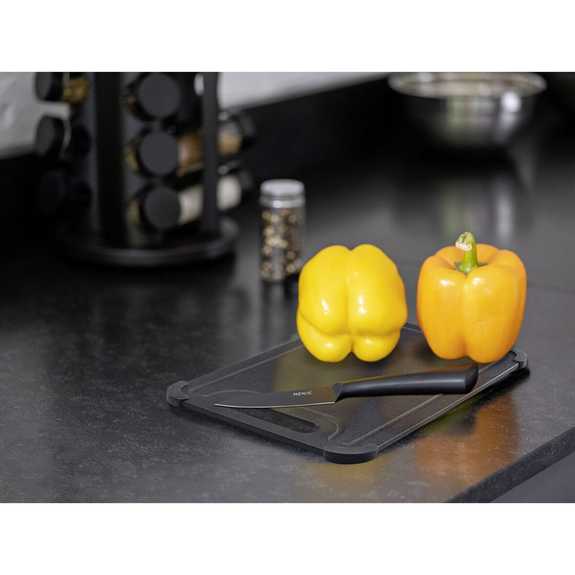 Cuchillo de Cocina Wenko Ace 55058100 Pequeño 9,5 cm Negro - Imagen 4