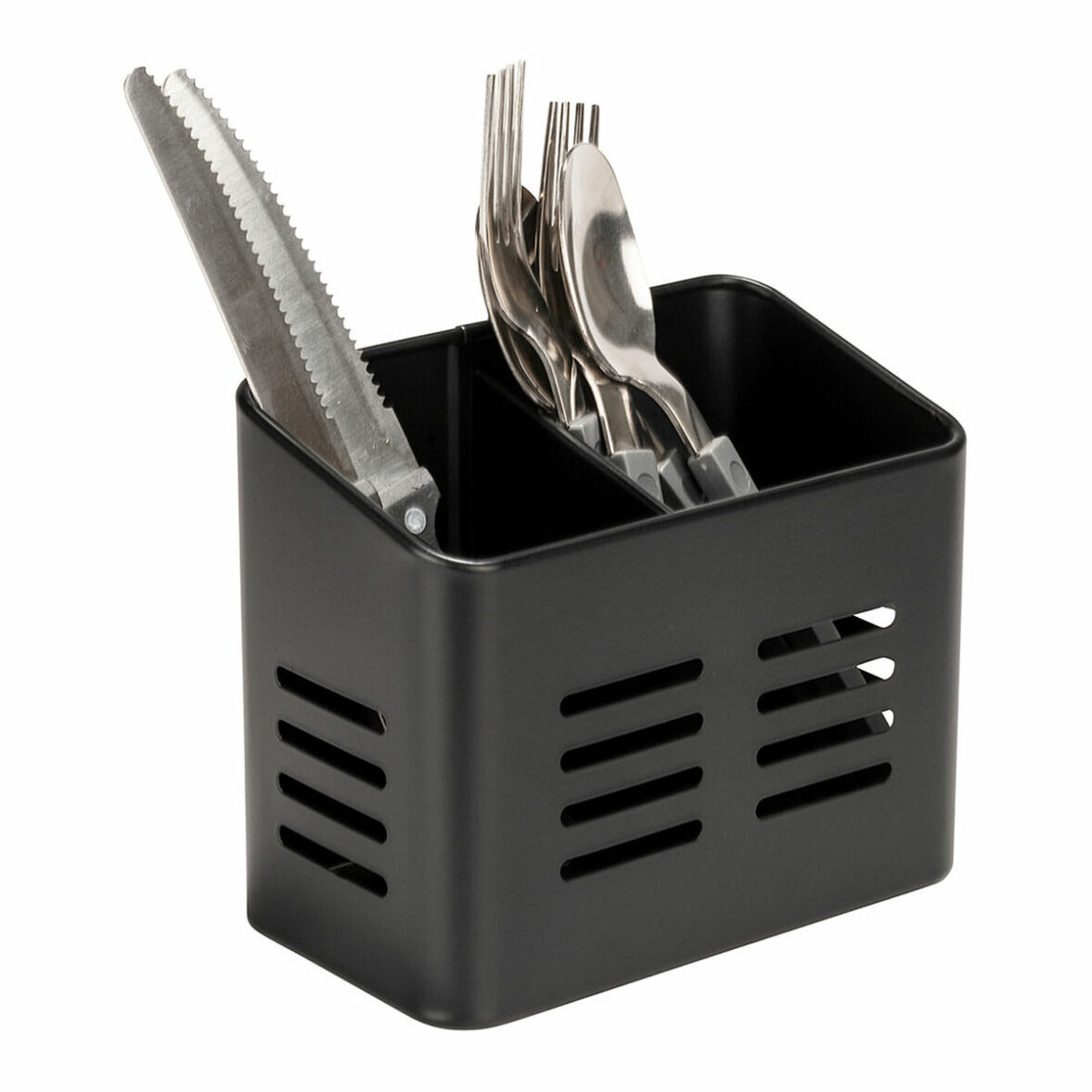 Cesto para cubiertos Wenko Susie 55098100 Negro mate Metal - Imagen 5