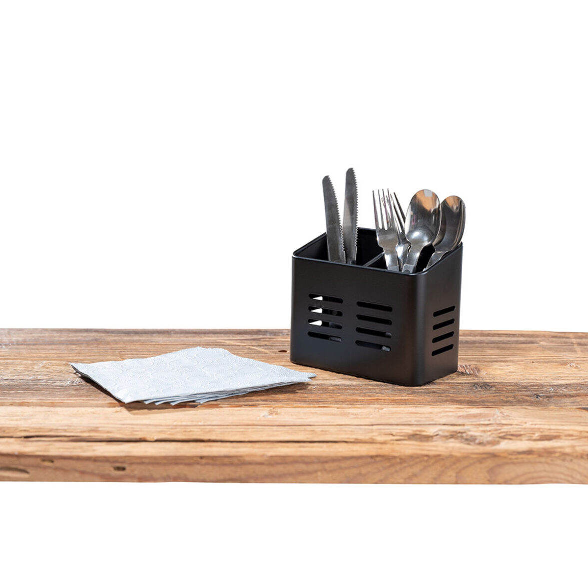 Cesto para cubiertos Wenko Susie 55098100 Negro mate Metal - Imagen 4