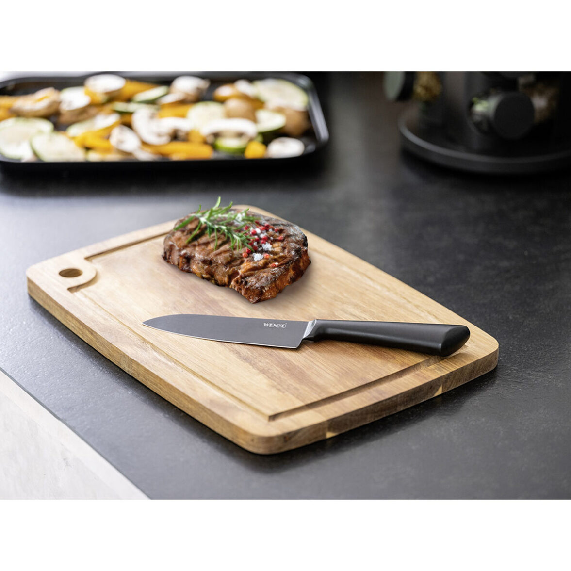 Cuchillo de Cocina Wenko Ace 55057100 Mediano 12,5 cm Negro - Imagen 4