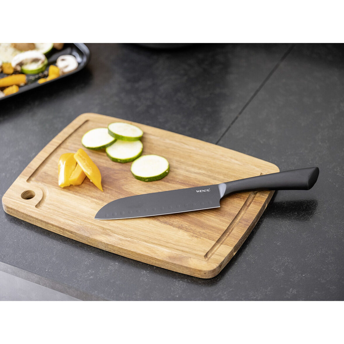 Cuchillo Santoku Wenko Ace 55056100 17,5 cm Negro - Imagen 4