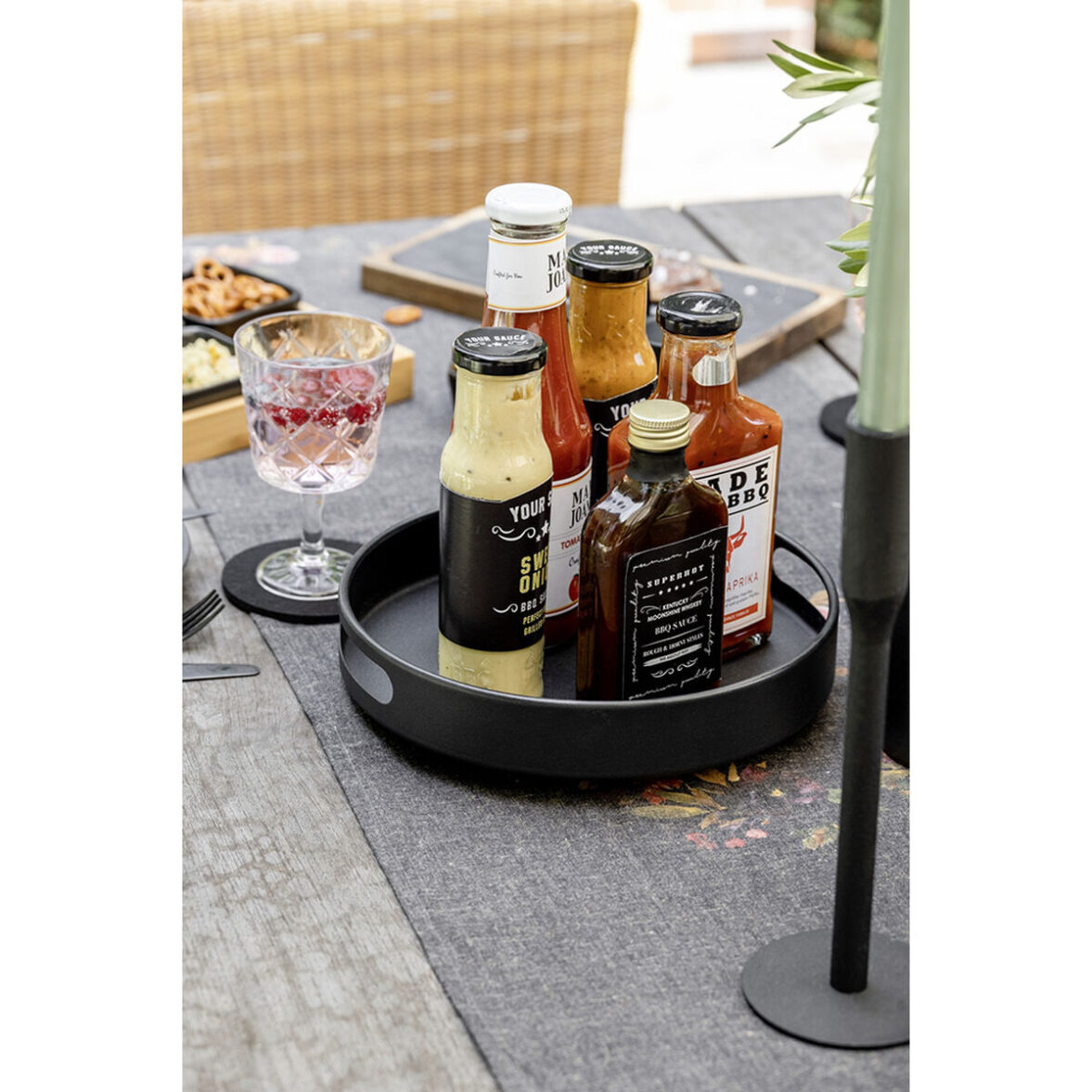 Bandeja Wenko Susie 55098100 Negro Redondo - Imagen 8