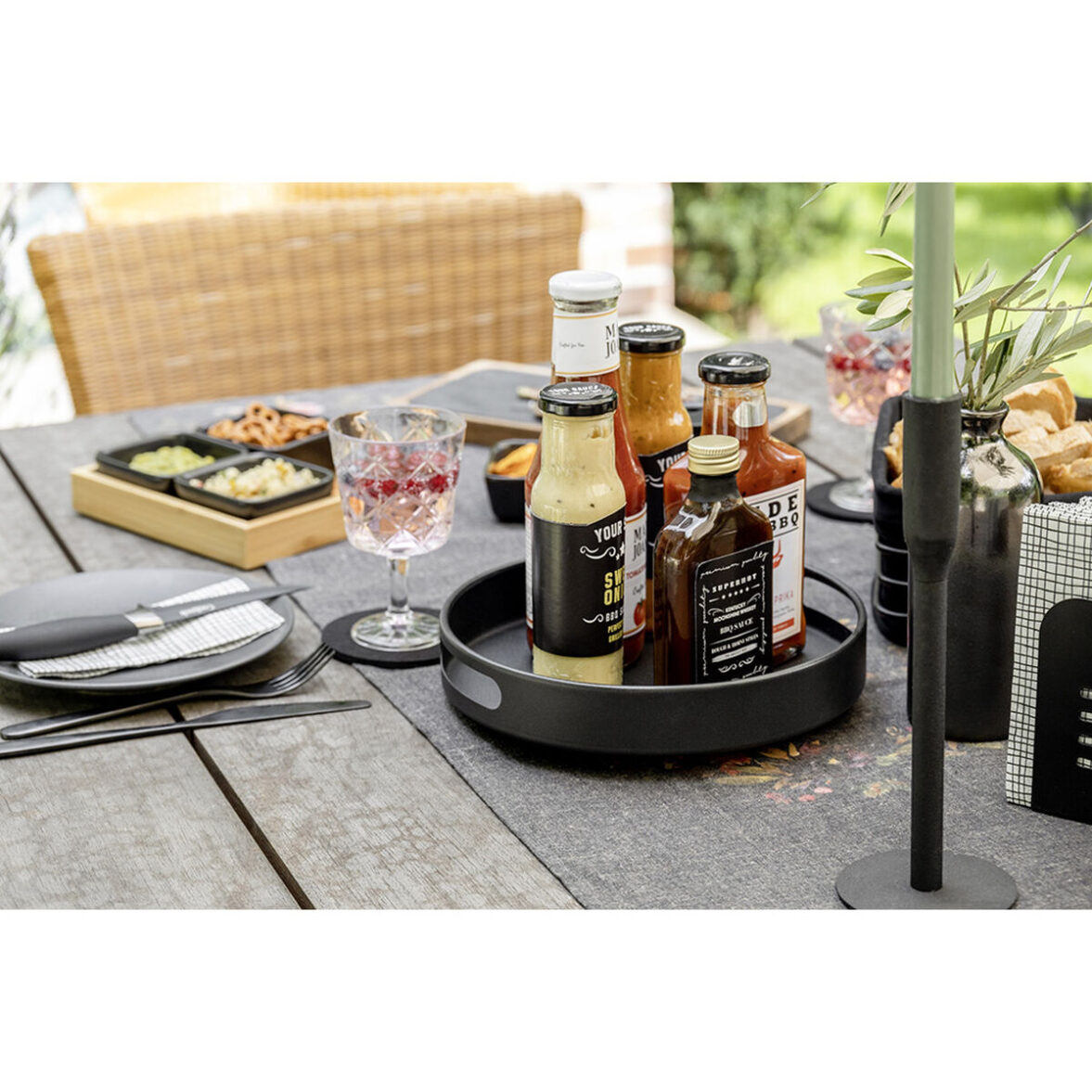 Bandeja Wenko Susie 55098100 Negro Redondo - Imagen 5