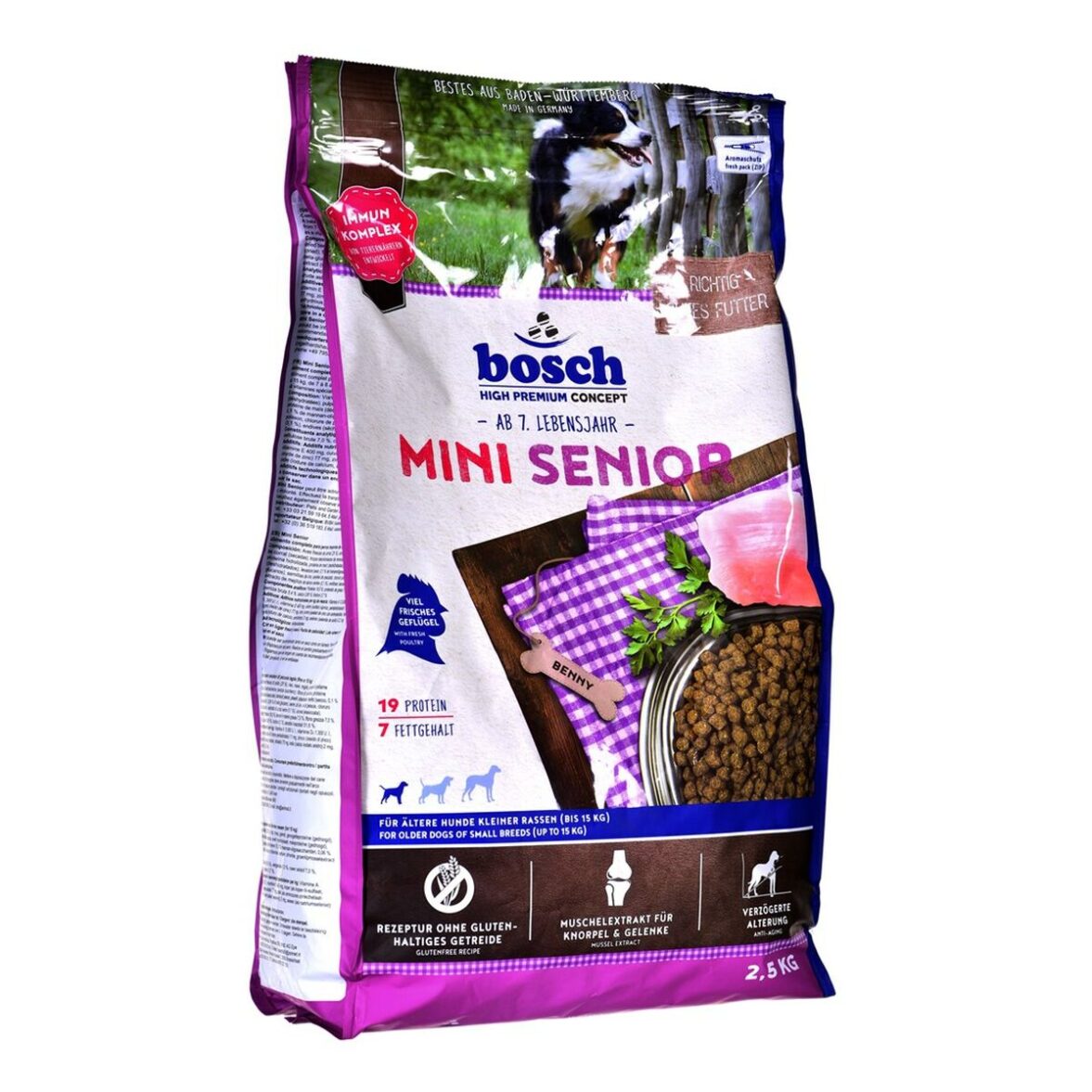 Pienso BOSCH MINI SENIOR Senior Pollo Aves 2,5 kg