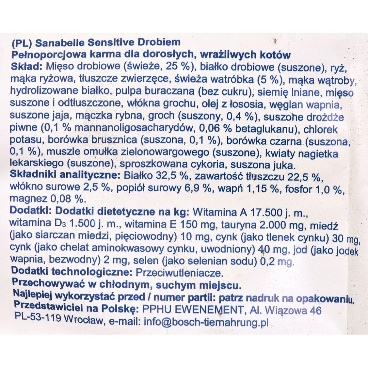 Comida para gato BOSCH SENSITIVE Adulto Aves 10 kg - Imagen 3