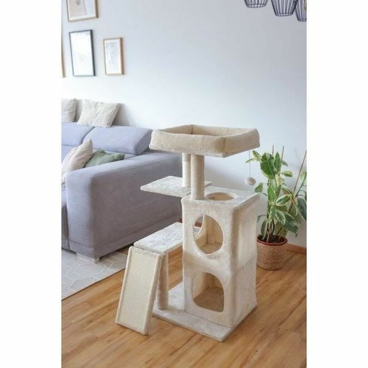 Árbol rascador para gatos Kerbl Beige - Imagen 3