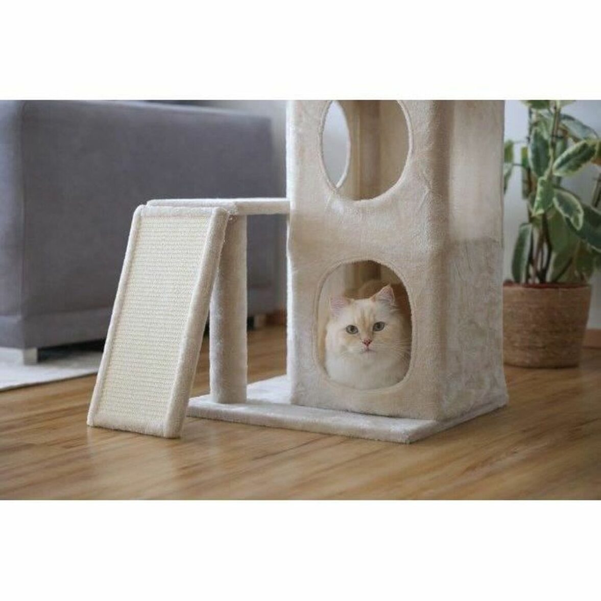 Árbol rascador para gatos Kerbl Beige - Imagen 7