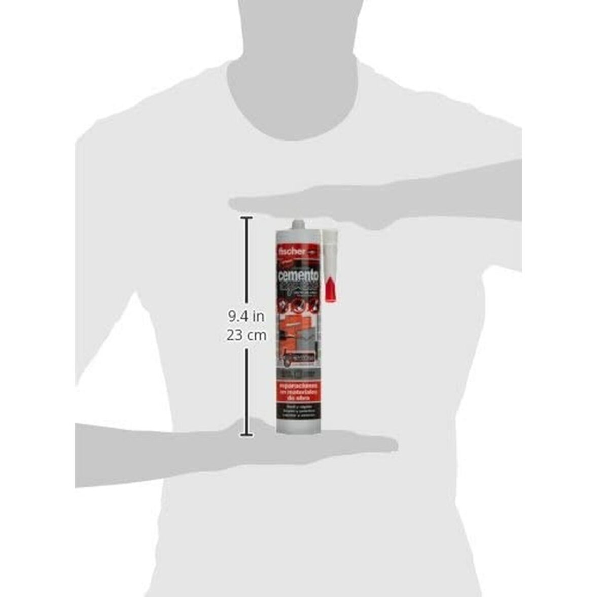 Sellador/Adhesivo Fischer 512348 Cemento Gris oscuro 310 ml - Imagen 6