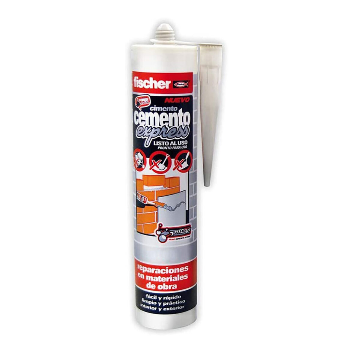Sellador/Adhesivo Fischer 512348 Cemento Gris oscuro 310 ml