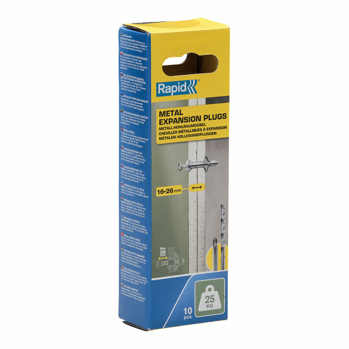 Tacos y tornillos Rapid 5001547 Ø 8 x 46 mm M4 x 55 mm Metal Expansión 10 Unidades - Imagen 4