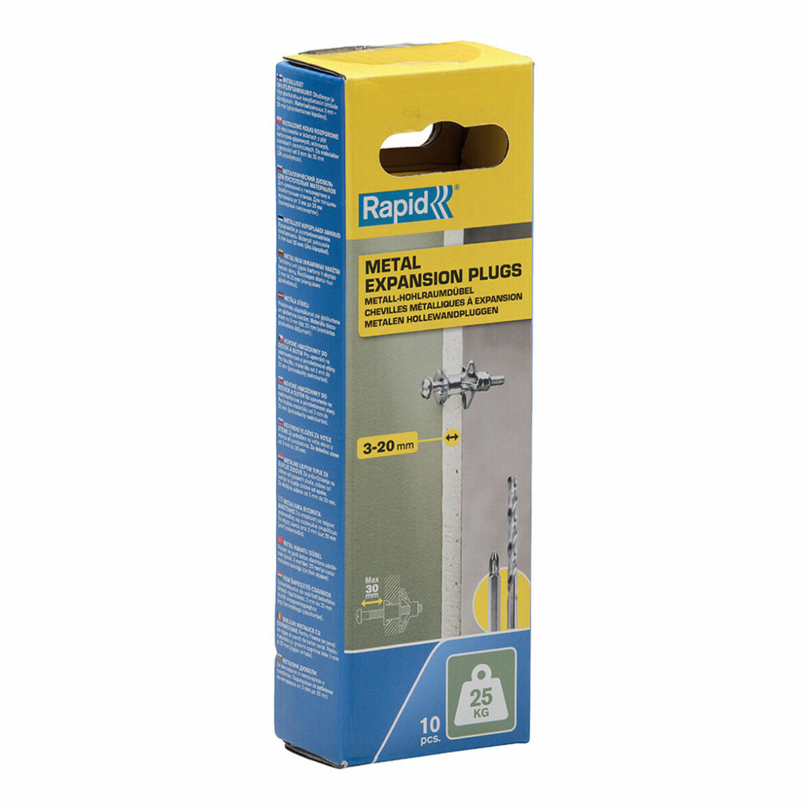 Tacos y tornillos Rapid 5001548 Ø 8 x 46 mm M4 x 58 mm Metal Expansión 10 Unidades - Imagen 3
