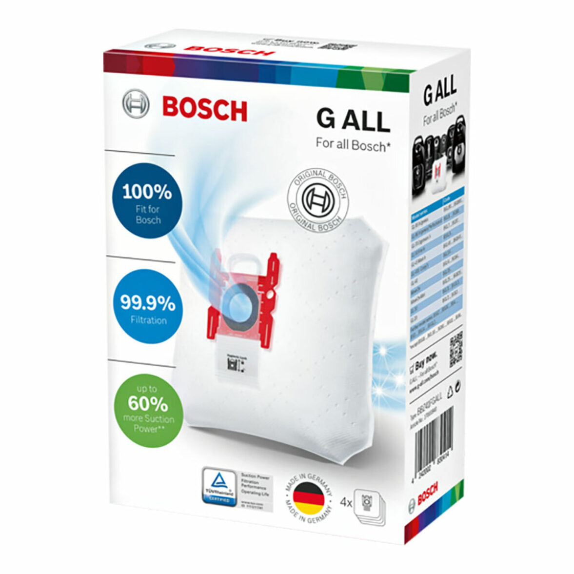 Bolsa de Recambio Universal para Aspiradora BOSCH BBZ41FGALL