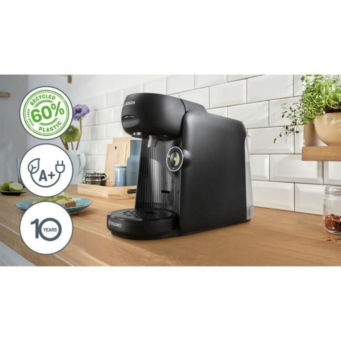 Cafetera de Cápsulas BOSCH TAS162E Negro 1400 W 700 ml - Imagen 3