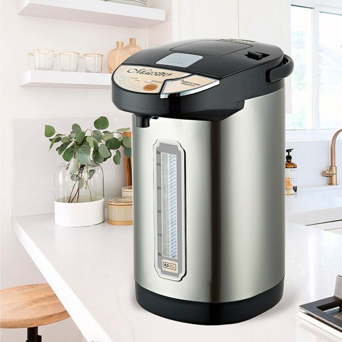 Hervidor Feel Maestro  MR-080N Gris Acero Inoxidable Plástico 750 W 4,5 L - Imagen 3