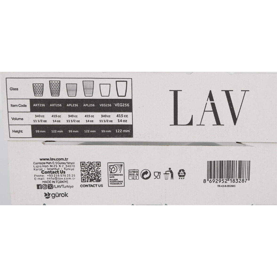Set de Vasos LAV 65356 415 ml 4 Piezas (4 Unidades) (12 Unidades) - Imagen 3