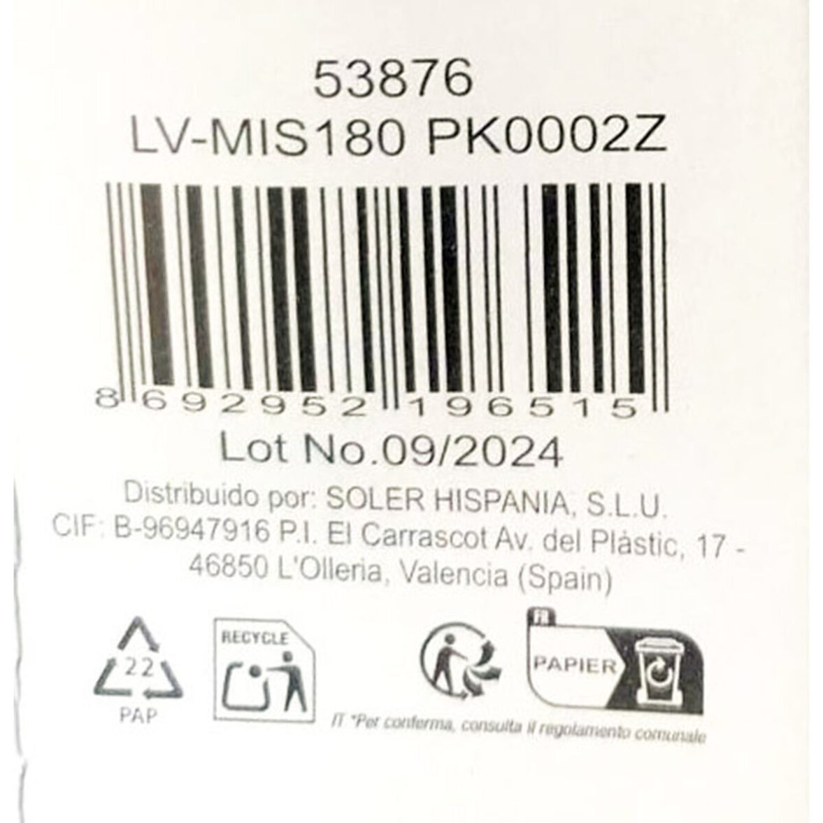 Jarra LAV Misket Con Tapa 1,8 L (6 Unidades) - Imagen 3