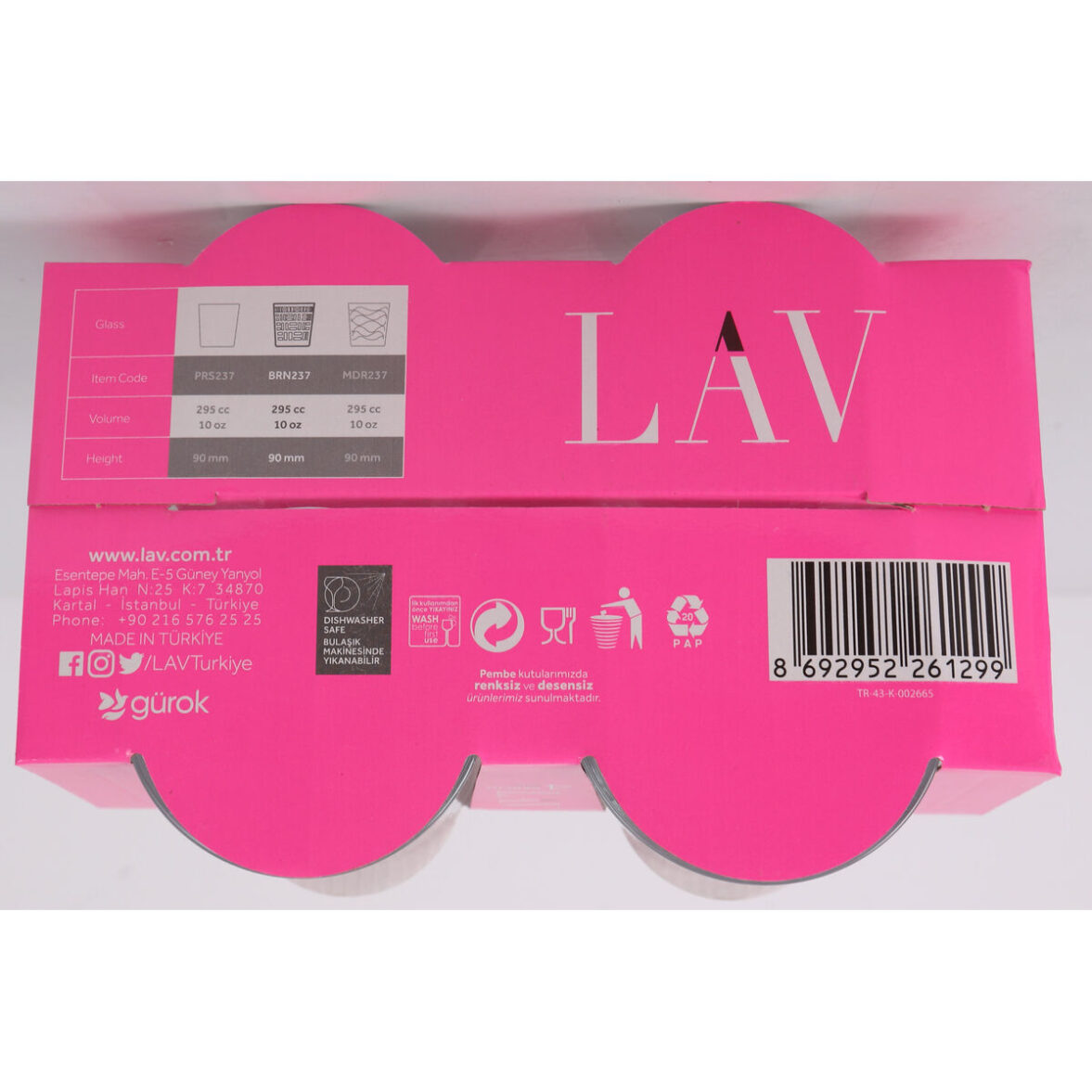 Set de Vasos LAV Berlin 295 ml 4 Piezas (12 Unidades) - Imagen 4