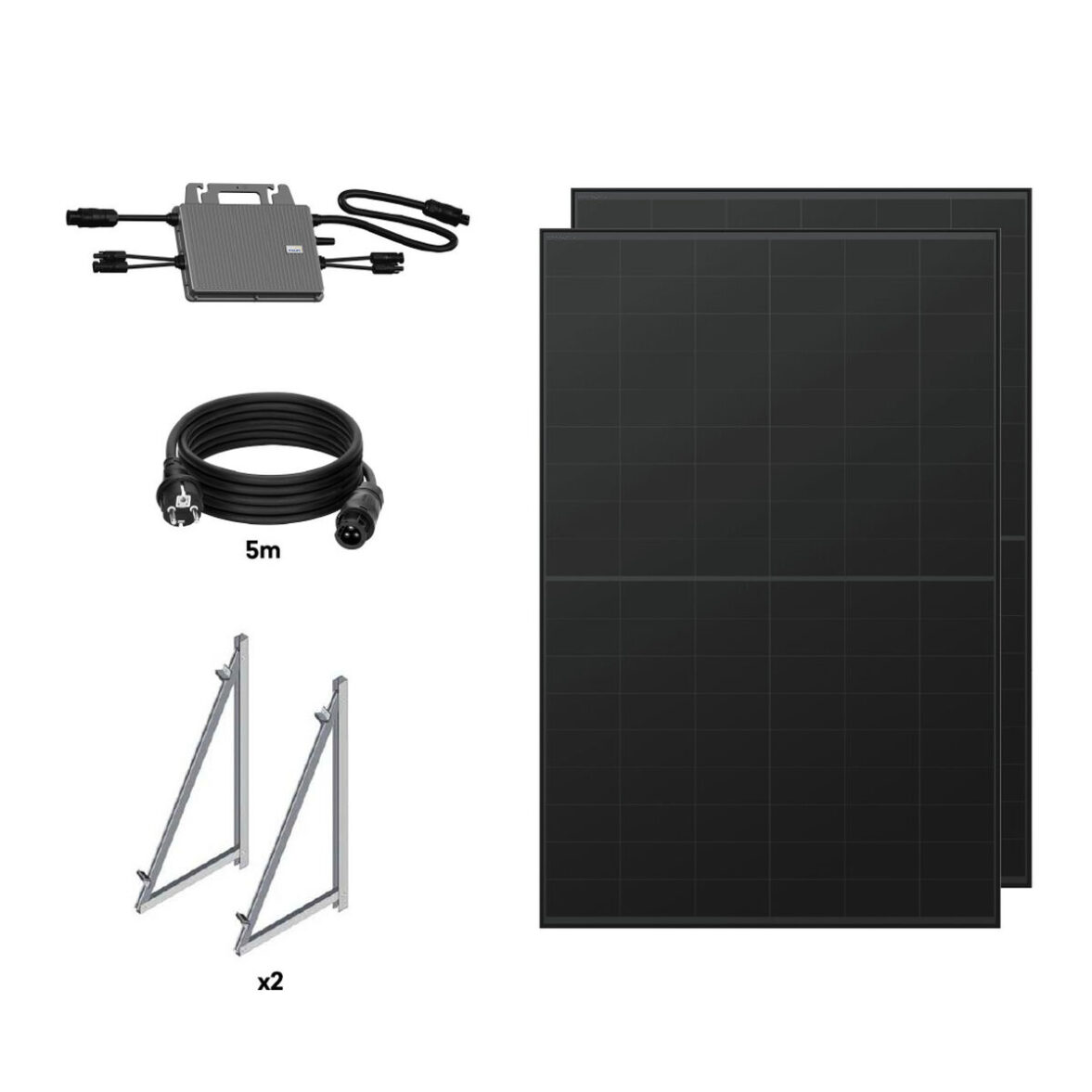 TORNASOL Kit solar autoinstalable 800W,x2 paneles solares rígidos, bifaciales, incl. 60º - Imagen 4