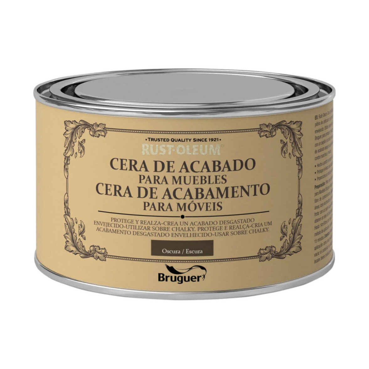 Cera Bruguer Rust-oleum Chalky finish 5397503  Oscuro Muebles 400 ml