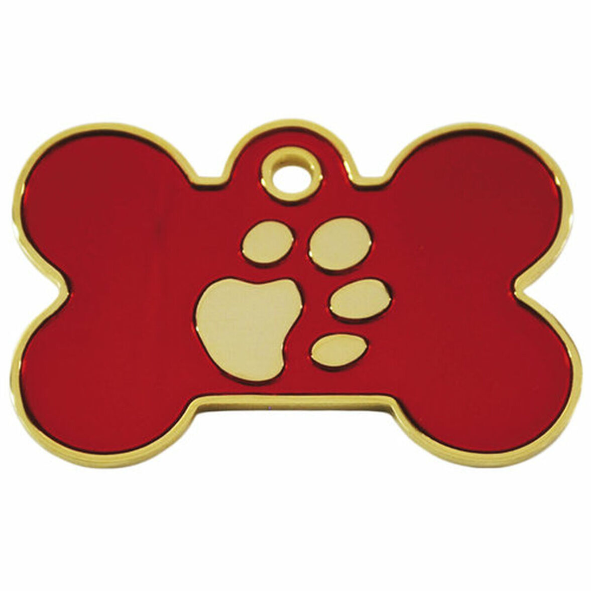 Placa identificativa Imarc Bone Rojo Dorado - Imagen 3