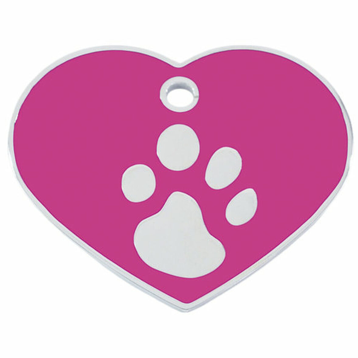 Placa identificativa Imarc Heart Rosa Plateado - Imagen 3